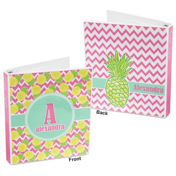 Pineapples 3-Ring Binder Front and Back