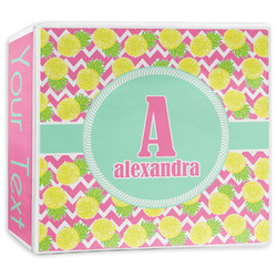 Pineapples 3-Ring Binder - 3 inch (Personalized)