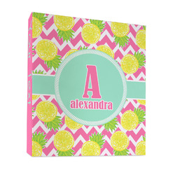 Pineapples 3 Ring Binder - Full Wrap - 1" (Personalized)
