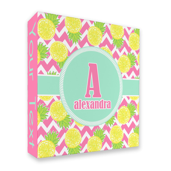 Pineapples 3 Ring Binders - Full Wrap - 2" - FRONT