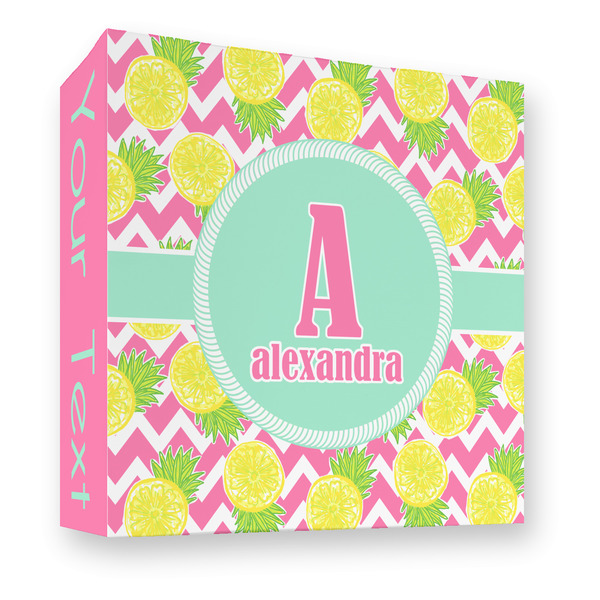 Pineapples 3 Ring Binders - Full Wrap - 3" - FRONT