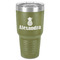 Pineapples 30 oz Stainless Steel Tumbler - Olive - Single-Sided (Personalized)