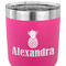 Pineapples 30 oz Stainless Steel Ringneck Tumbler - Pink - CLOSE UP