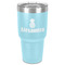Pineapples 30 oz Stainless Steel Ringneck Tumbler - Teal - Front