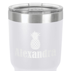 Pineapples 30 oz Stainless Steel Tumbler - White - Single-Sided (Personalized)