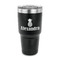Pineapples 30 oz Stainless Steel Ringneck Tumblers - Black - FRONT