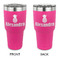 Pineapples 30 oz Stainless Steel Ringneck Tumblers - Pink - Double Sided - APPROVAL