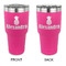 Pineapples 30 oz Stainless Steel Tumbler - Pink - Double Sided (Personalized)