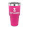 Pineapples 30 oz Stainless Steel Ringneck Tumblers - Pink - FRONT
