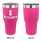 Pineapples 30 oz Stainless Steel Ringneck Tumblers - Pink - Single Sided - APPROVAL