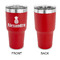 Pineapples 30 oz Stainless Steel Ringneck Tumblers - Red - Single Sided - APPROVAL