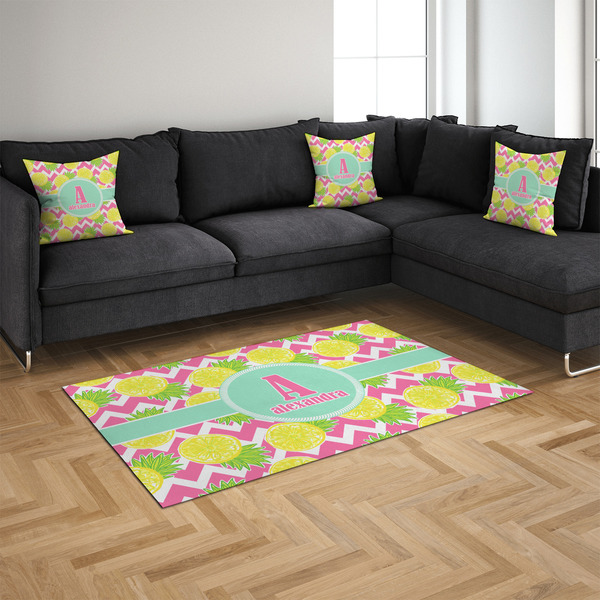 Pineapples 4'x6' Indoor Area Rugs - IN CONTEXT