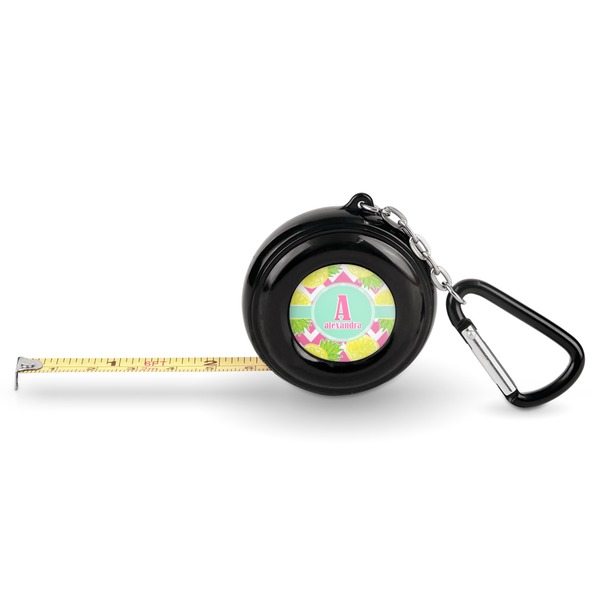 Custom Pineapples Pocket Tape Measure - 6 Ft w/ Carabiner Clip (Personalized)