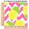 Pineapples 6x6 Swatch of Fabric