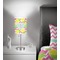 Pineapples 7 inch drum lamp shade - in room