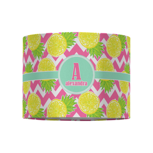 Pineapples 8" Drum Lampshade - FRONT (Fabric)