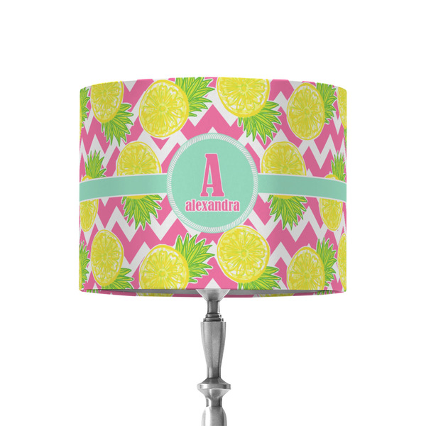 Custom Pineapples 8" Drum Lamp Shade - Fabric (Personalized)