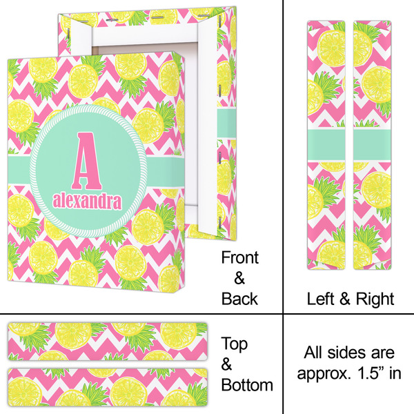 Pineapples 8x10 - Canvas Print - Approval