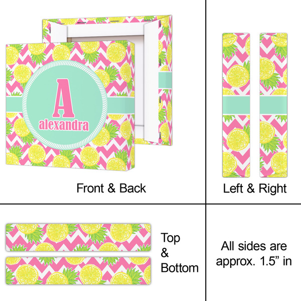 Pineapples 8x8 - Canvas Print - Approval