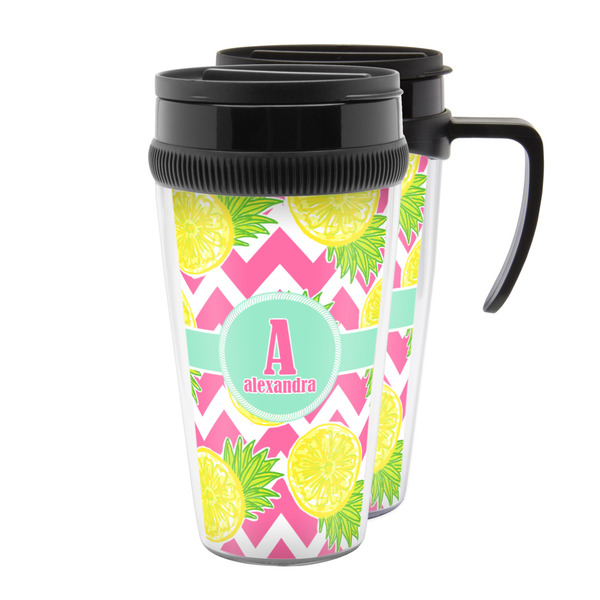 Custom Pineapples Acrylic Travel Mug (Personalized)