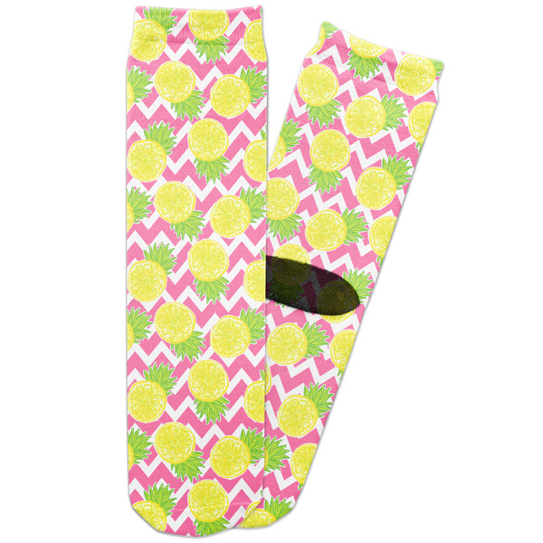 Custom Pineapples Adult Crew Socks