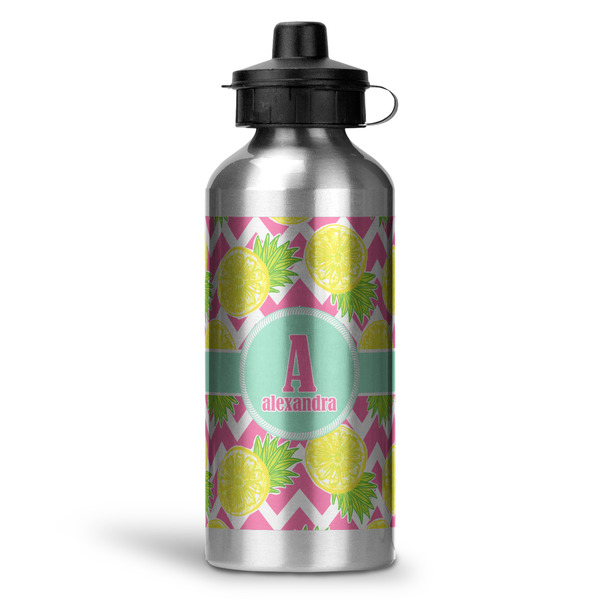Custom Pineapples Water Bottle - Aluminum - 20 oz (Personalized)