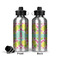 Pineapples Aluminum Water Bottle - Front and Back