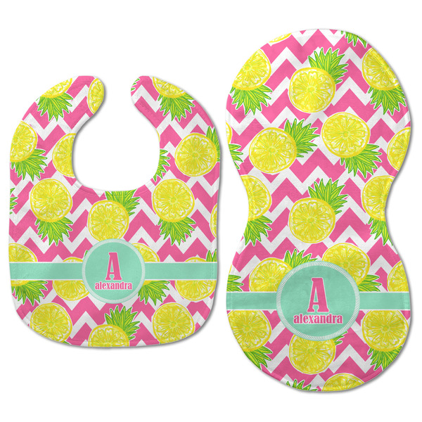 Pineapples Baby Bib & Burp Set - Approval (new bib & burp)