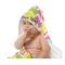 Pineapples Baby Hooded Towel on Child