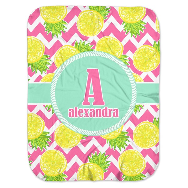 Custom Pineapples Baby Swaddling Blanket (Personalized)