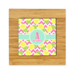 Pineapples Bamboo Trivet with Ceramic Tile Insert (Personalized)