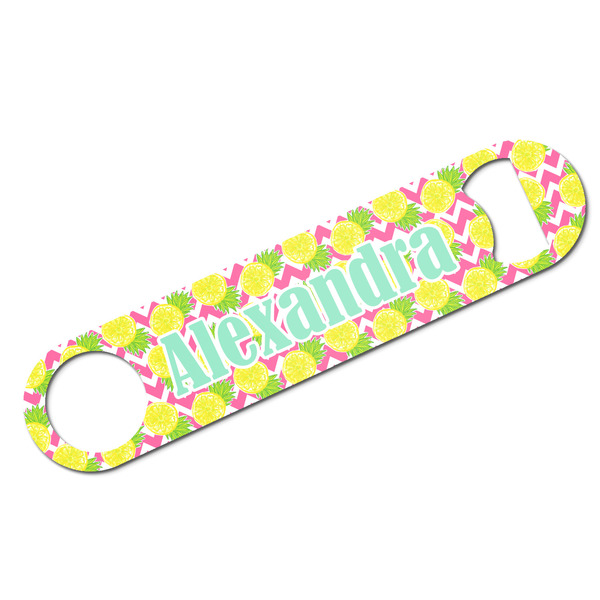 Custom Pineapples Bar Bottle Opener w/ Name and Initial