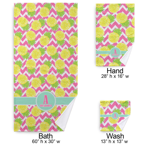 Pineapples Bath Towel Sets - 3-piece - Approval