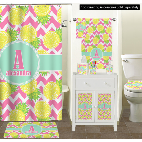 Pineapples Bathroom Scene