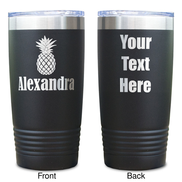 Pineapples Black Polar Camel Tumbler - 20oz - Double Sided  - Approval