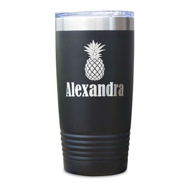 Pineapples Black Polar Camel Tumbler - 20oz - Single Sided - Approval
