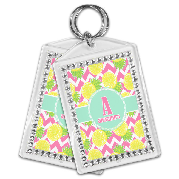 Pineapples Bling Keychain - MAIN