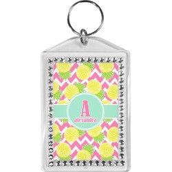 Pineapples Bling Keychain (Personalized)