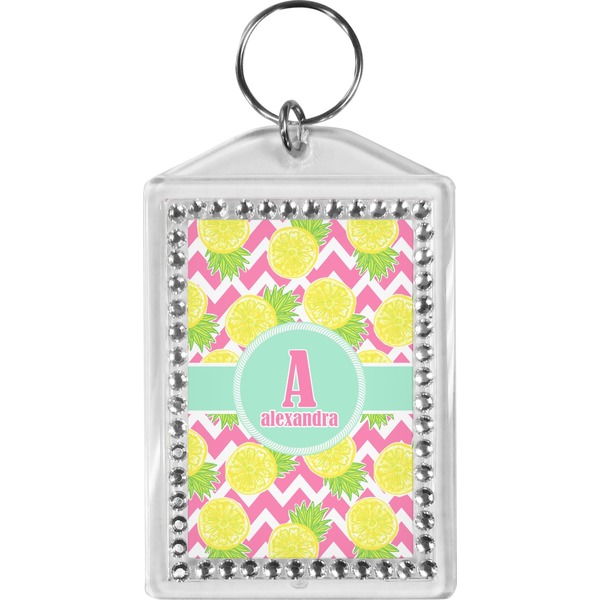 Custom Pineapples Bling Keychain (Personalized)
