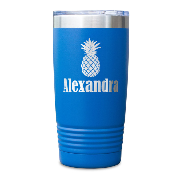 Pineapples Blue Polar Camel Tumbler - 20oz - Single Sided - Approval