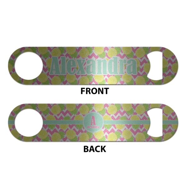Pineapples Bottle Opener - Front & Back