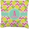 Pineapples Faux-Linen Throw Pillow 18" (Personalized)