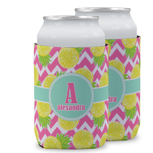 Custom Pineapples Can Cooler (12 oz) w/ Name and Initial
