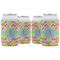 Pineapples Can Cooler (12 oz) - Set of 4 w/ Name and Initial