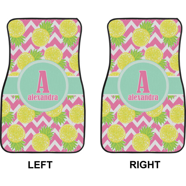 Pineapples Car Mat Front - Approval