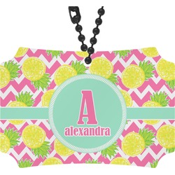 Pineapples Rear View Mirror Ornament (Personalized)