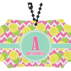 Pineapples Rear View Mirror Ornament (Personalized)