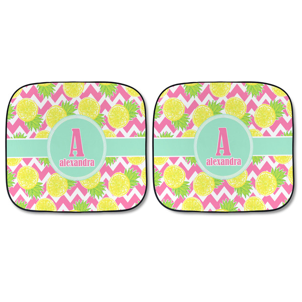 Pineapples Car Sun Shades - FRONT