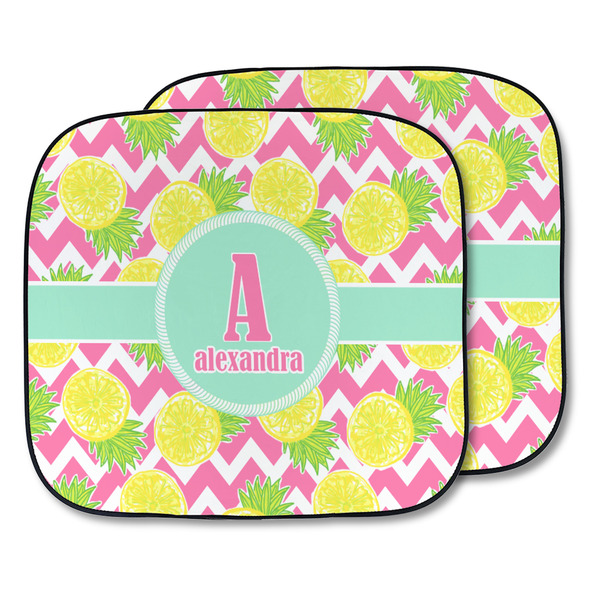 Custom Pineapples Car Sun Shade - Two Piece (Personalized)
