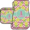 Pineapples Car Floor Mats Set - 2 Front & 2 Back (Personalized)